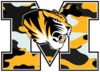 Letter M Tiger In Camoflage Big Image